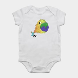 Coronavirus puffer fish disease control Baby Bodysuit